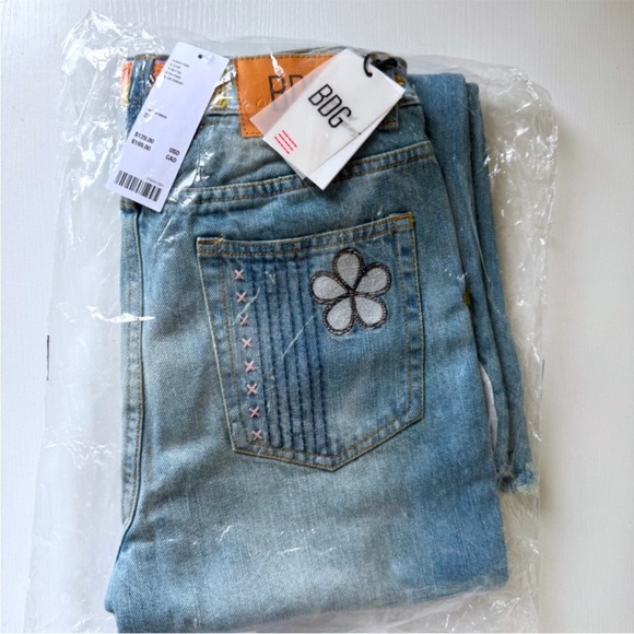 Urban Outfitters | BDG Patchwork Flare Jeans New 27 Waist Hippie Boho Bohemian - Picture 8 of 10